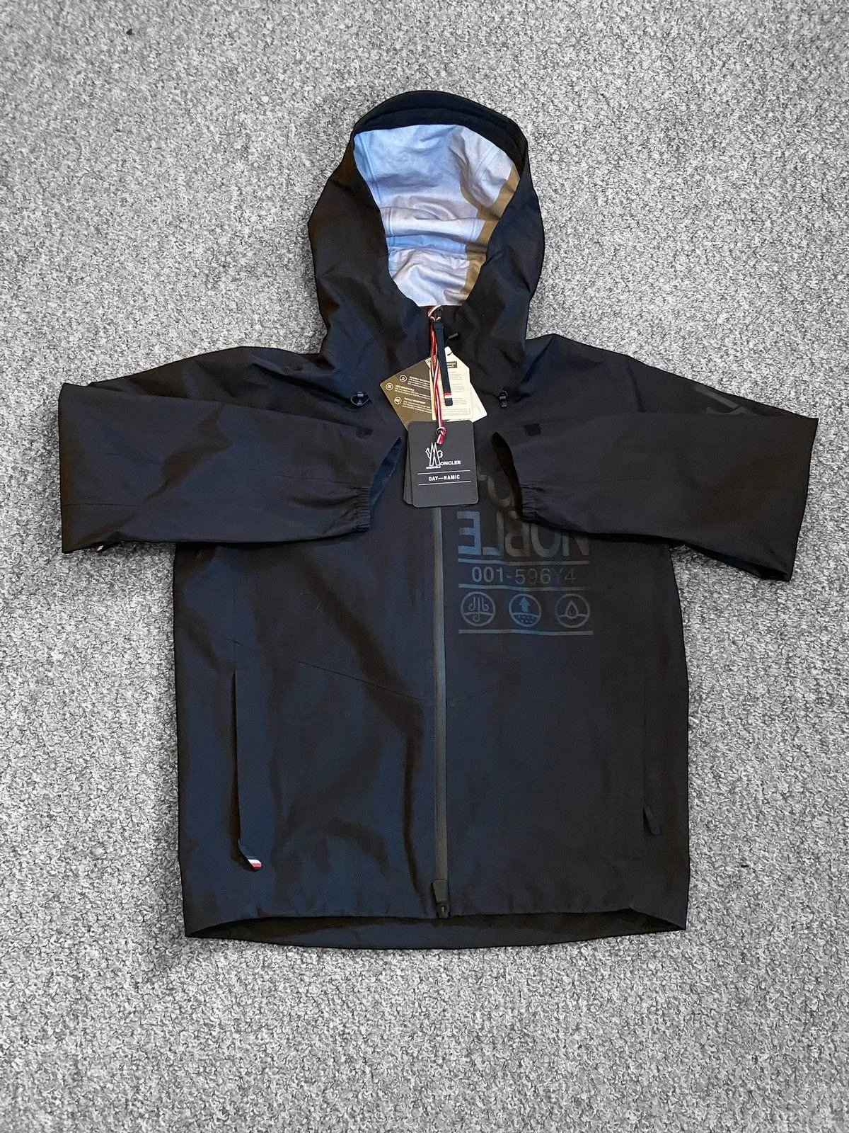 Moncler Light Jackets Moncler Gortex Windbreaker Black