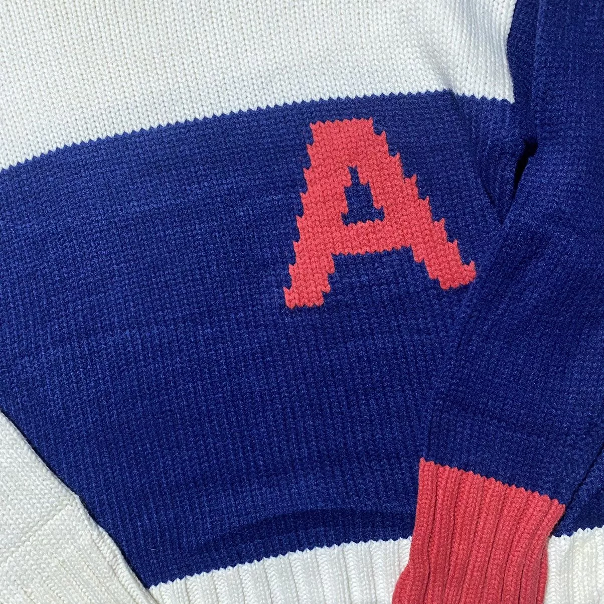 Ader Error Sweaters Knitwear ADER ERROR Knitwear A Logo Oversized Knitted Turtleneck White Vintage