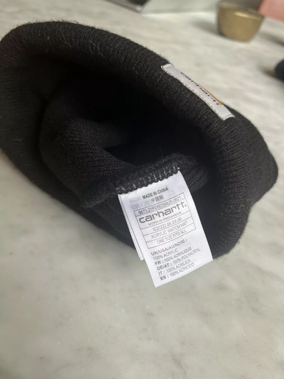 Carhartt Hats Black Carhartt Beanie