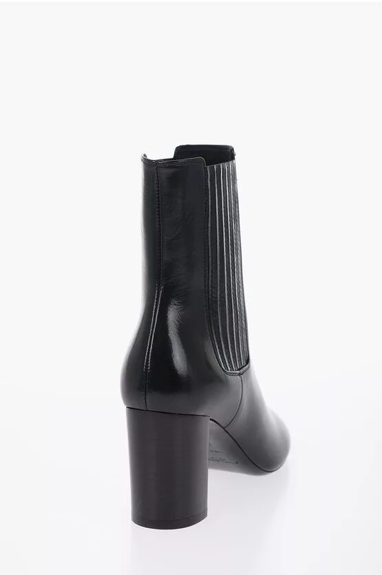 Saint Laurent Paris Boots Saint Laurent Paris Leather Boots Black