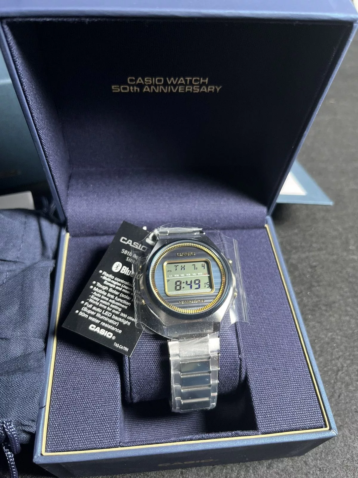 Casio Jewelry Watches CASIOTRON TRN-50SS-2ADR casio trn50 Blue