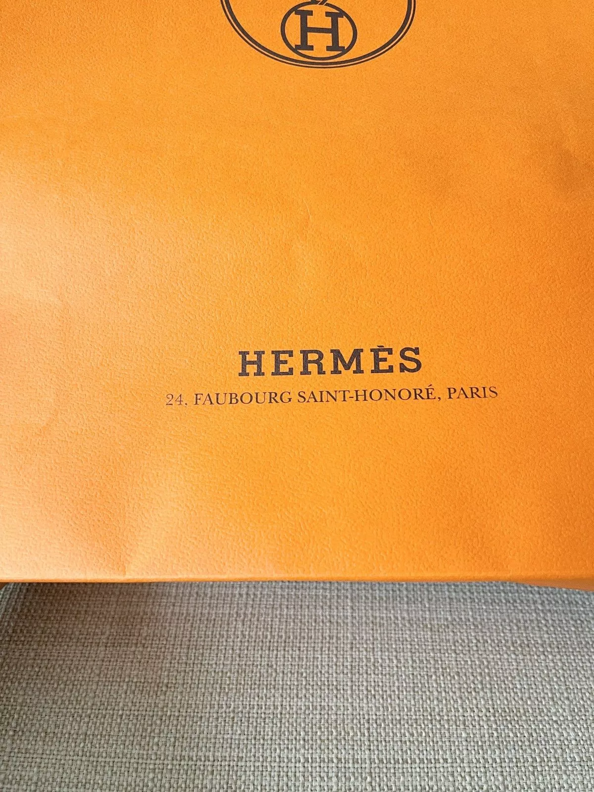 Hermes Bags Luggage Authentic Hermes Orange Medium Shopping Bag
