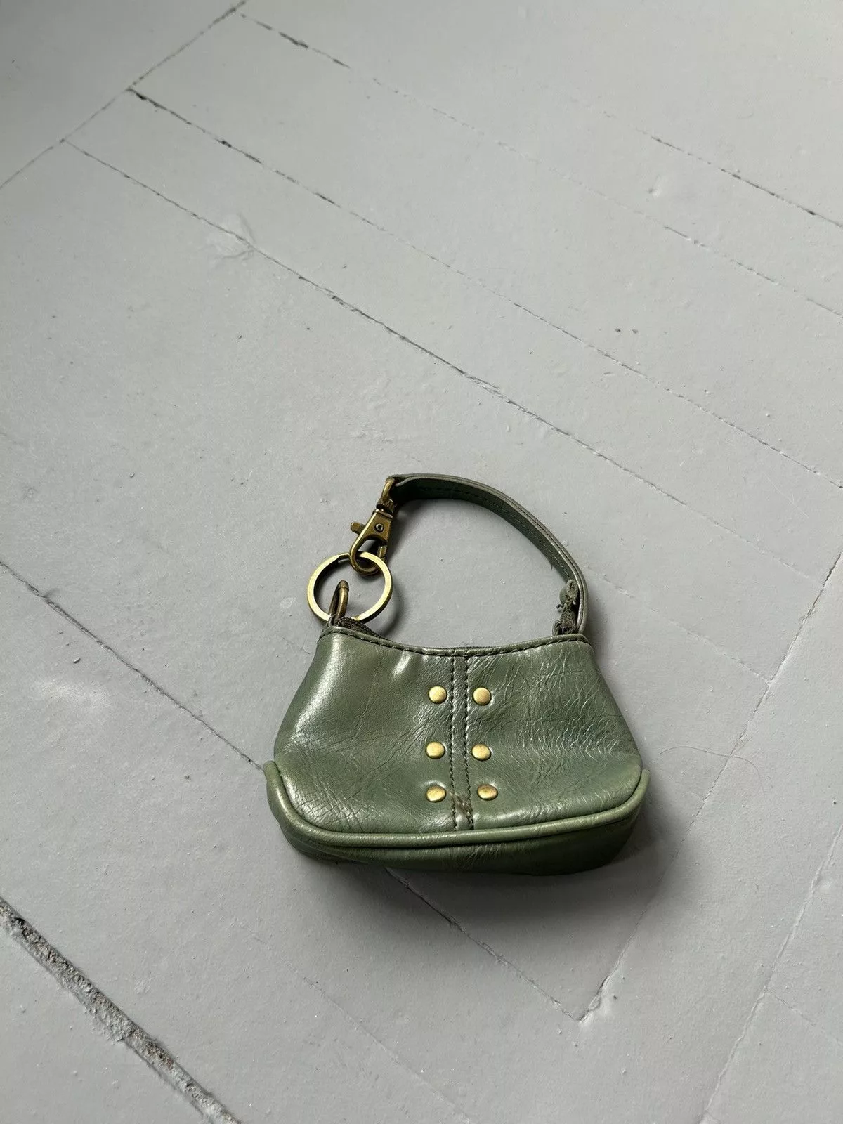 Vintage Mini Bags Vintage Leather micro bag Green Avant-Garde