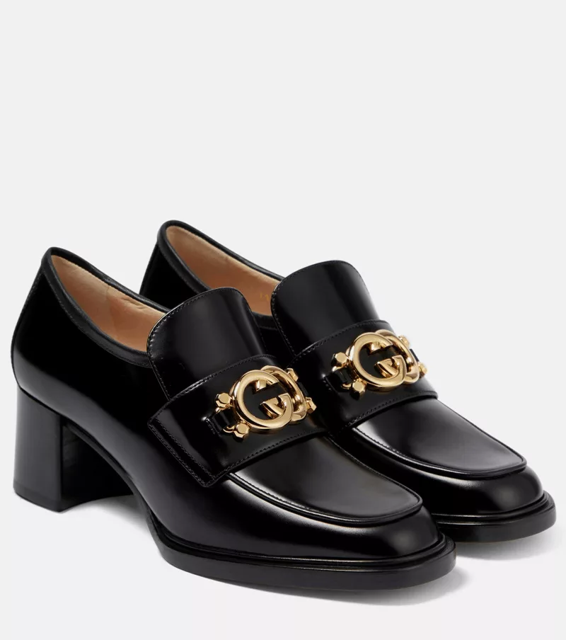 Gucci Miscellaneous Gucci Interlocking G Loafer Pumps size 35.5 Black