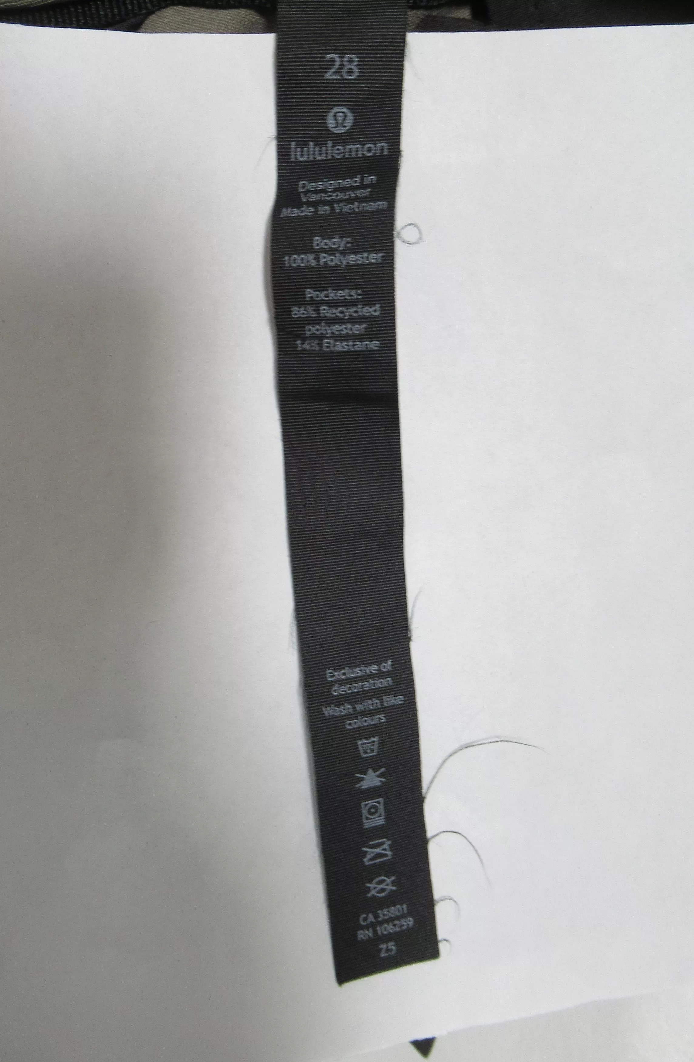 Lululemon Casual Pants Lululemon Men's Commission Pant Slim *Warpstreme 32" Nomad Multi