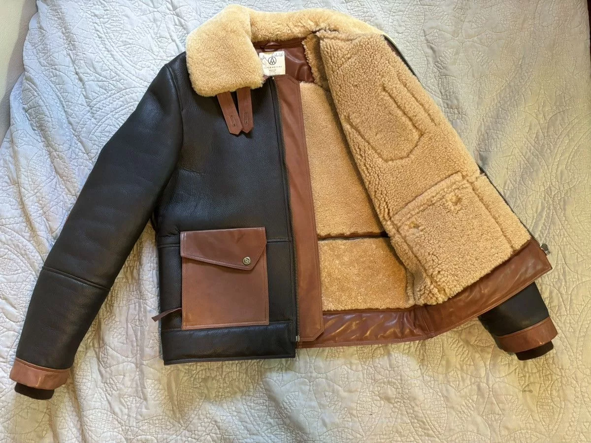 Other Leather Jackets Other Alps & meters leather ski jacket Black
