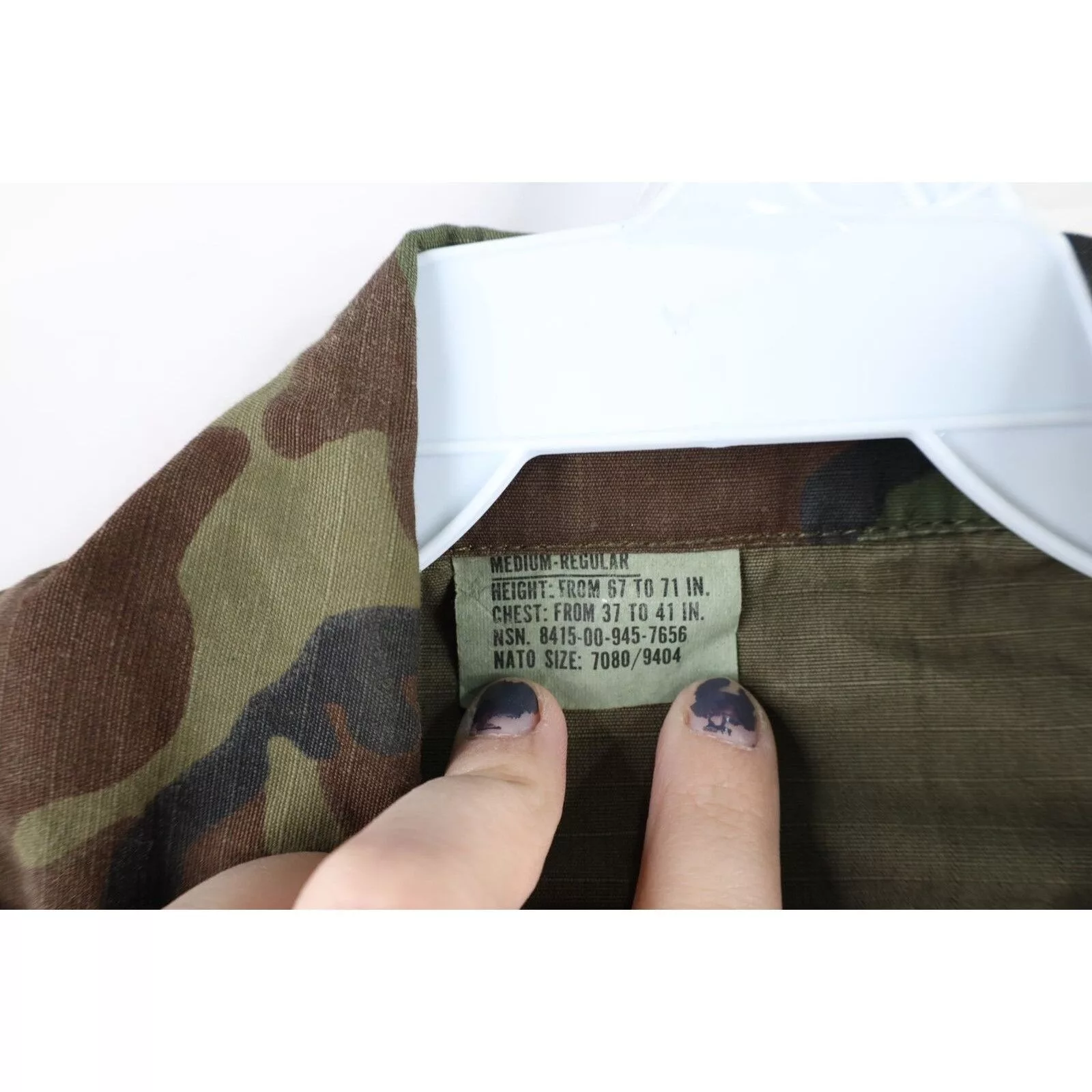 Vintage Light Jackets Vintage 70s Thrashed Ripstop Poplin Camouflage Jacket Multi