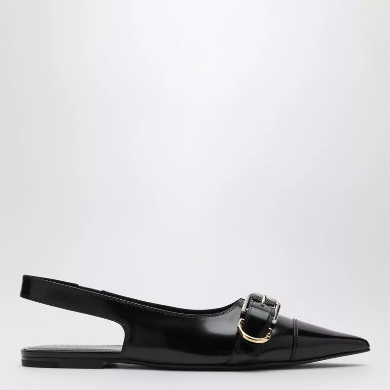 Givenchy Low Top Sneakers Givenchy Voyou Black Leather Slingback Multi