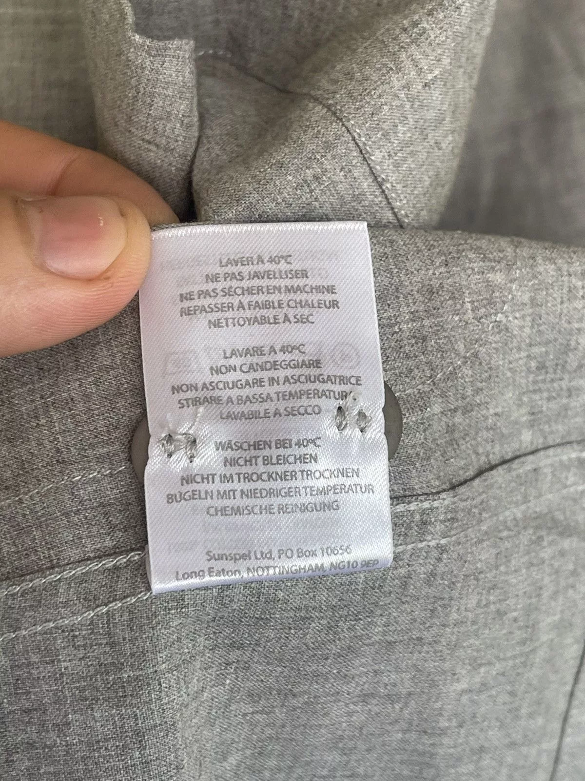 Sunspel Shirts Button Ups Sunspel grey light cotton shirt overshirt style Gray