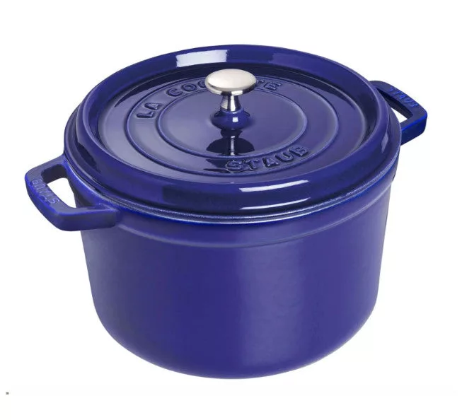 5 QT ROUND TALL COCOTTE DARK BLUE