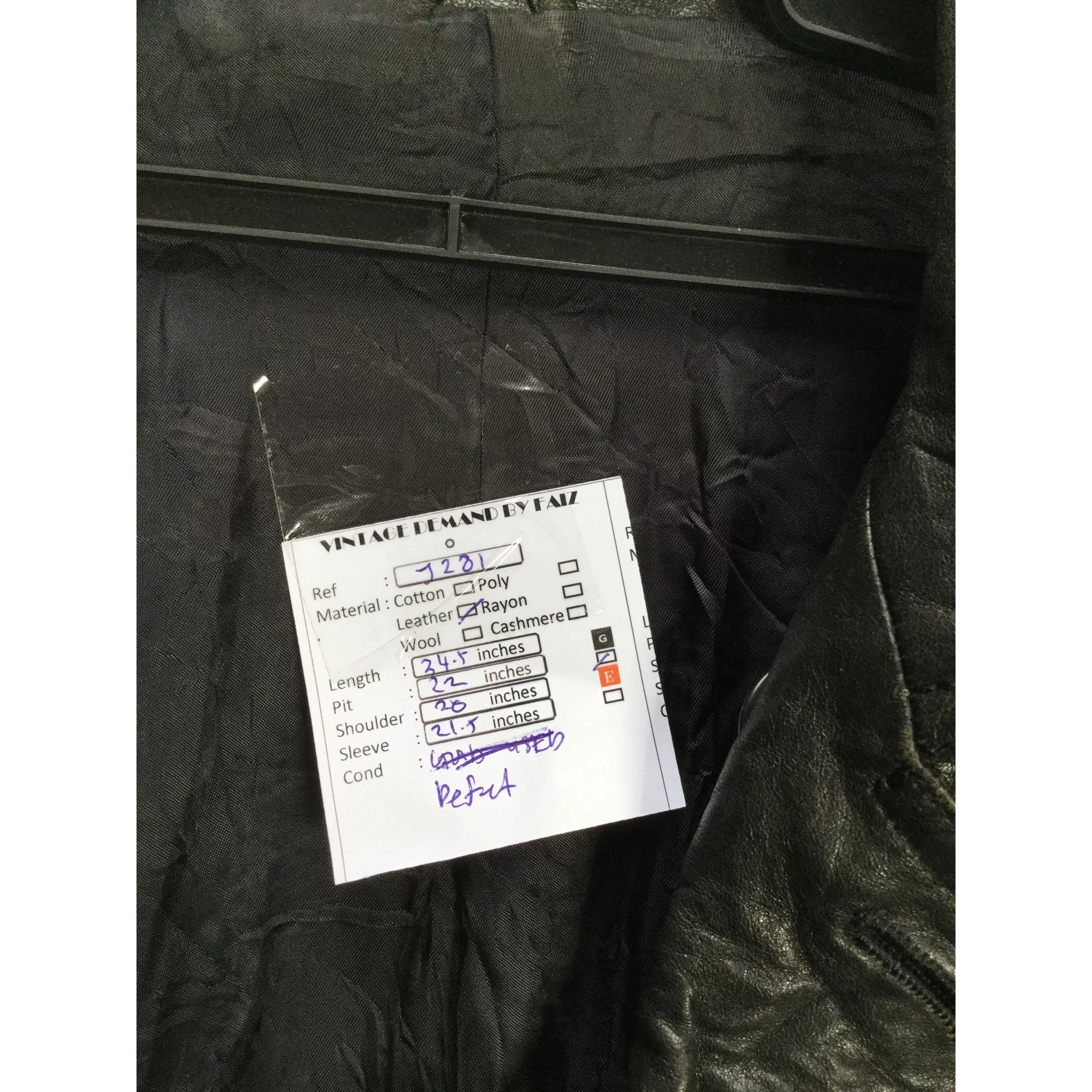 Vintage Leather Jackets Vintage Black Leather Coat Jacket