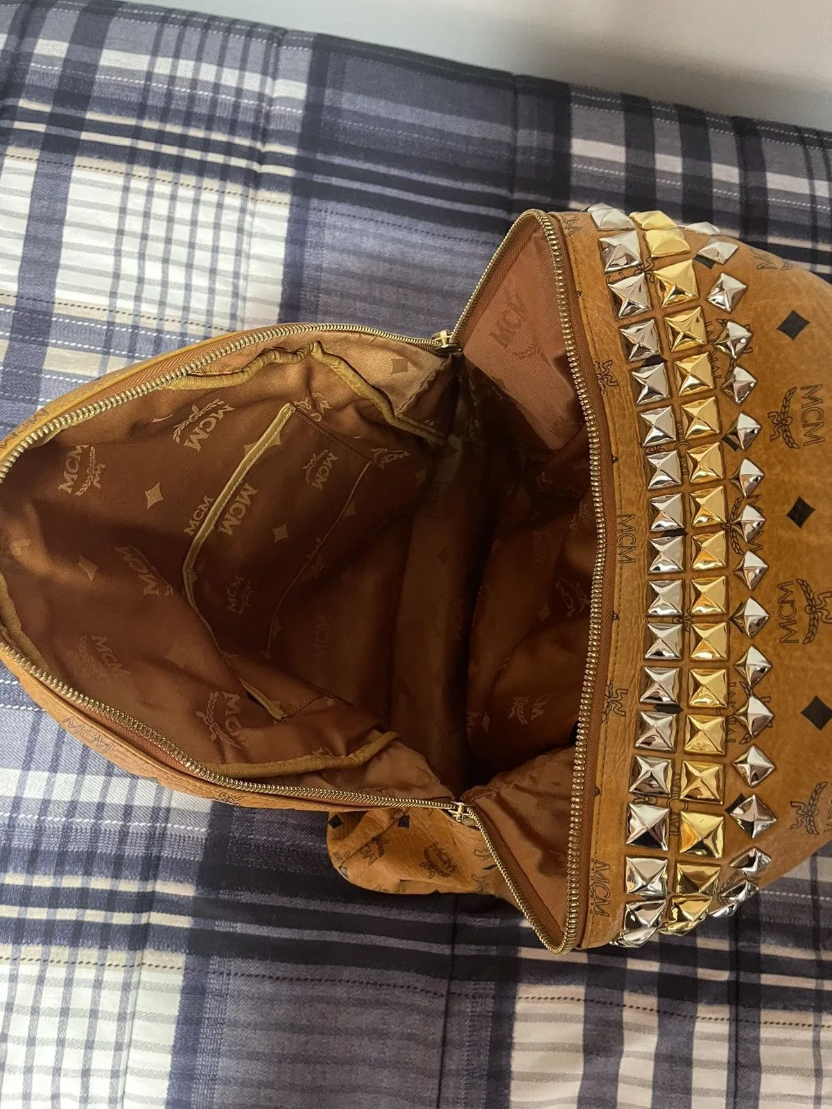 MCM Backpacks MCM Stark Side Visetos Brown