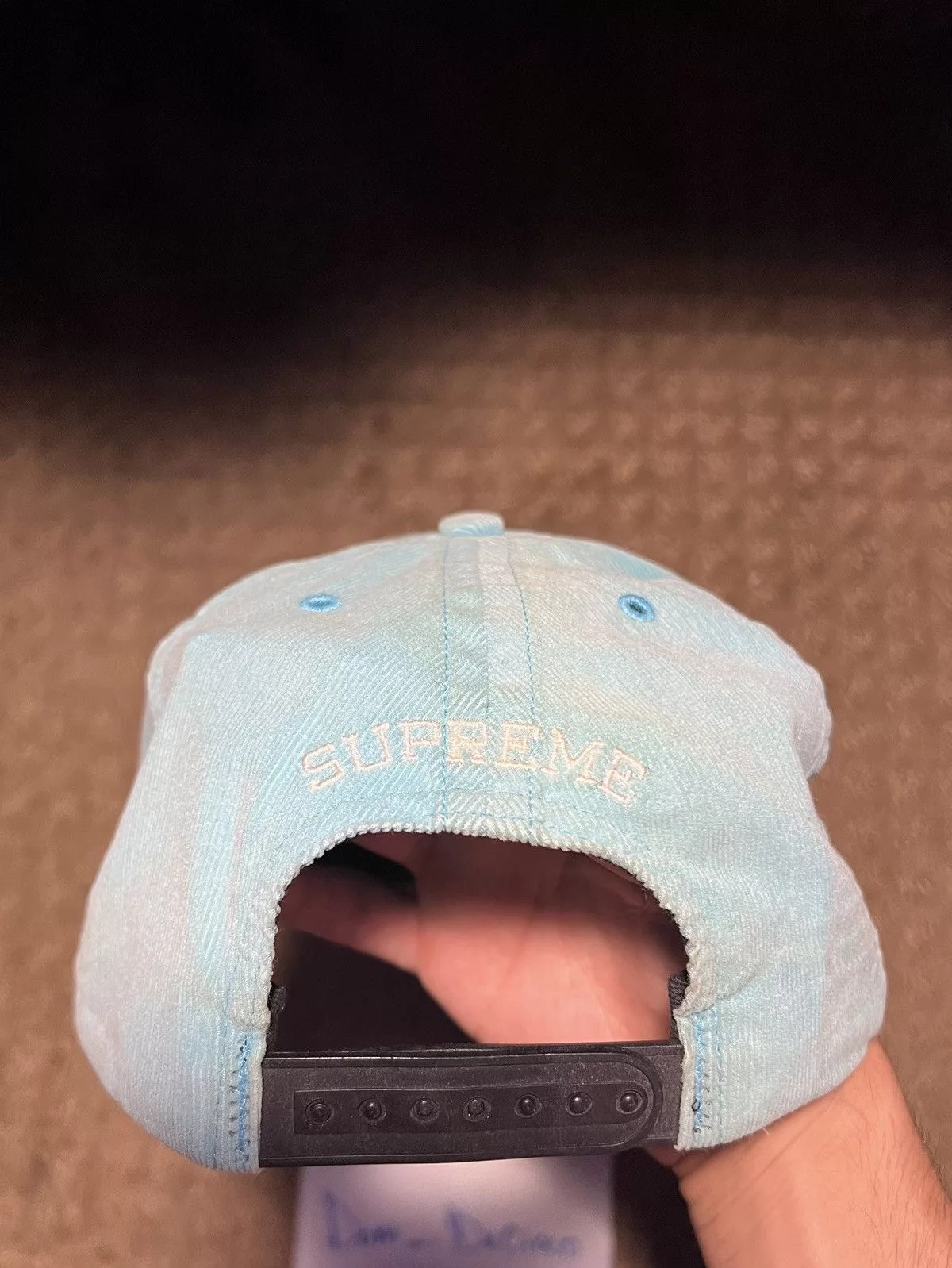 Supreme Hats Supreme Snapback Hat Vintage Blue