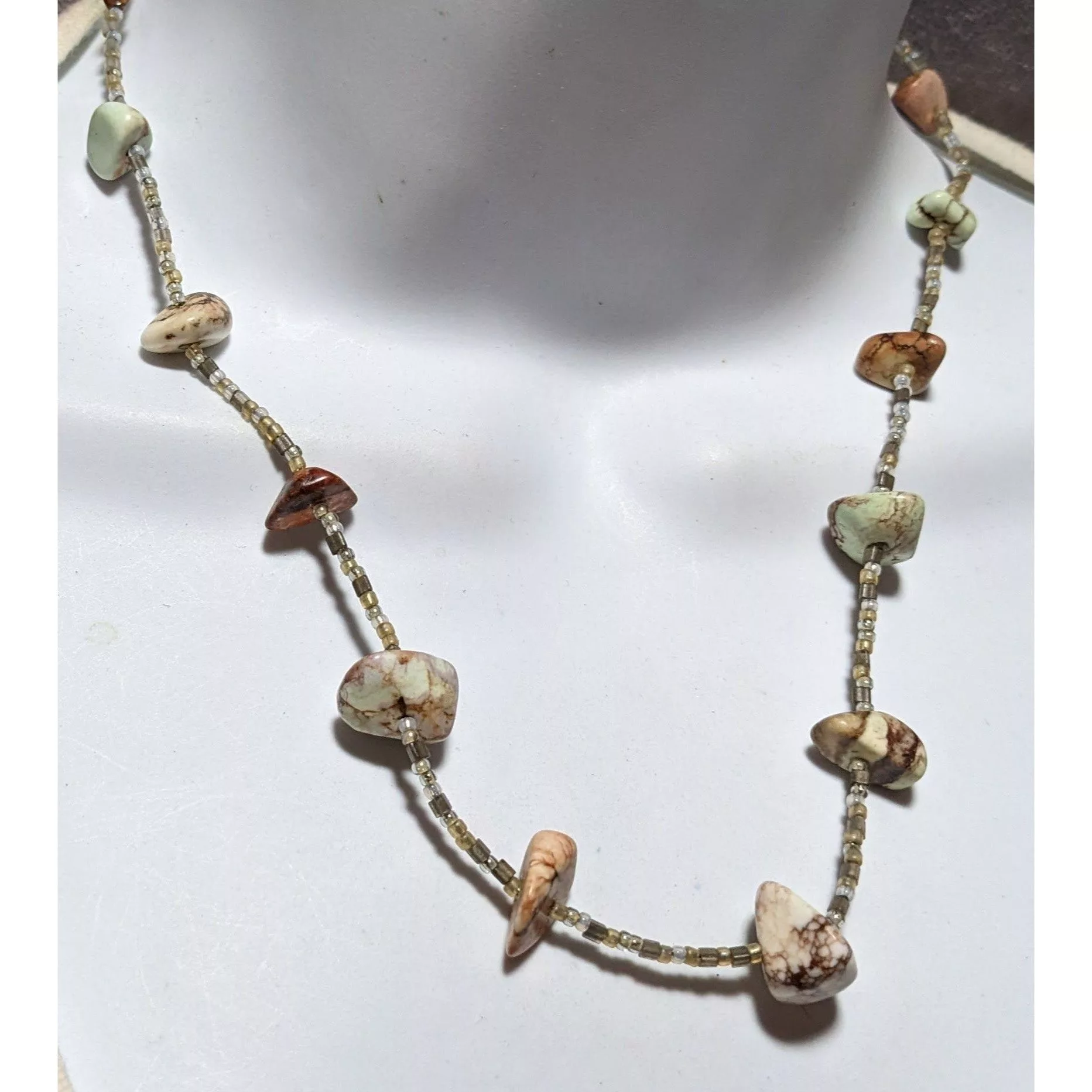Other Necklaces Other Beaded Gem Chip Necklace Multi
