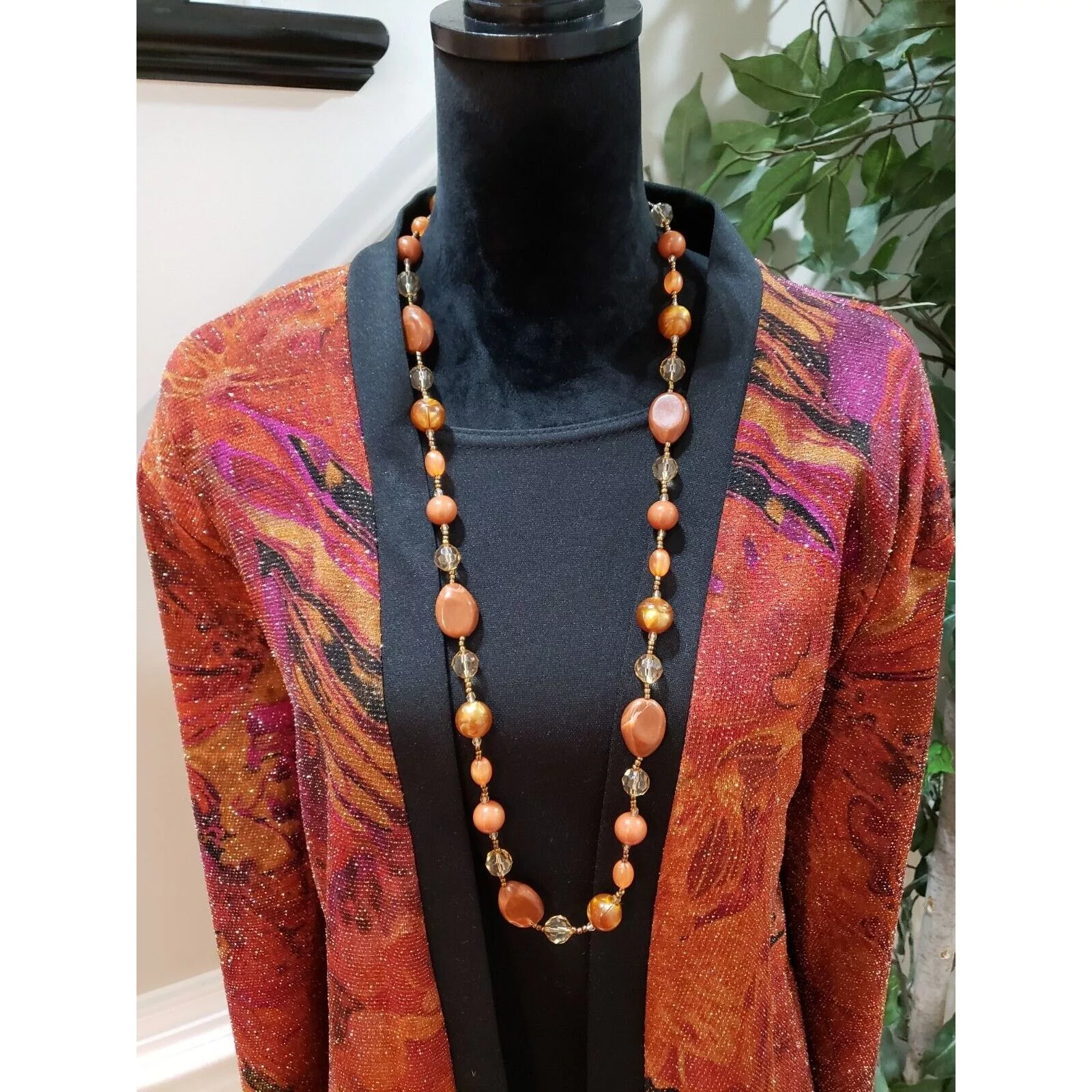 Other Blouses Other ST. Anthony Polyester Round Neck Long Sleeve Top Blouse 20W Multi
