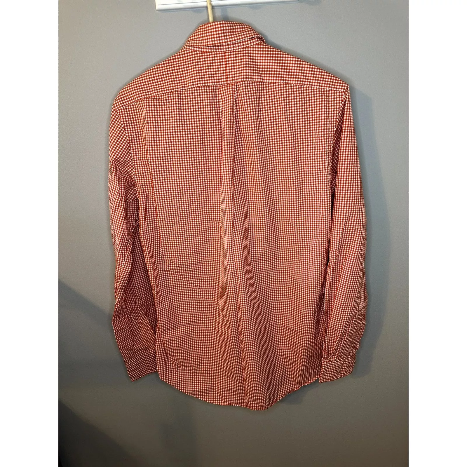 Ralph Lauren Shirts Button Ups Ralph Lauren Check Long Sleeve Button Down Shirt Orange S