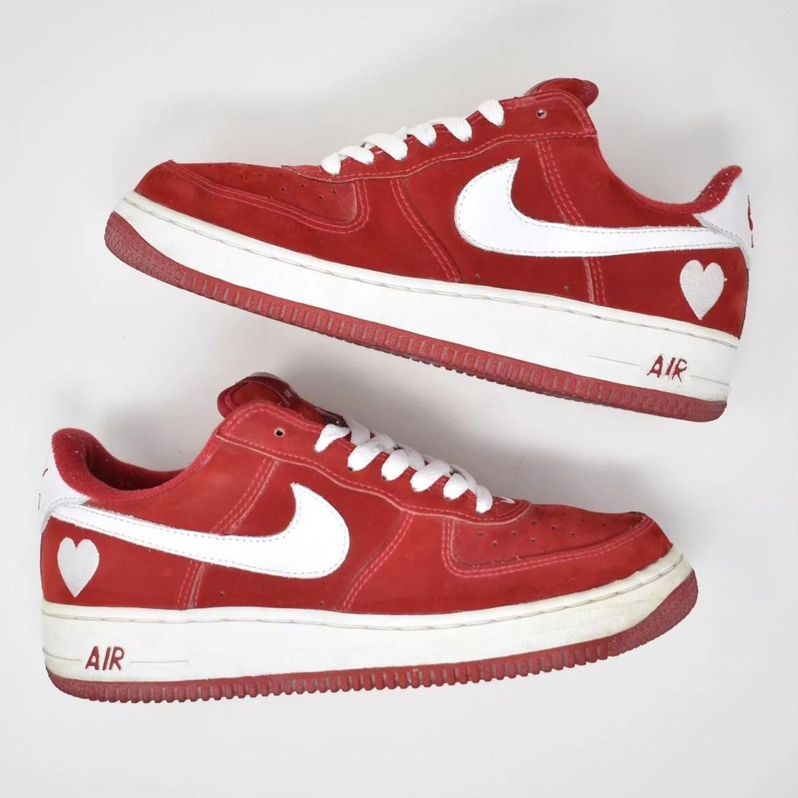 Nike Low Top Sneakers 2003 Nike Air Force 1 Low Valentines Day Red