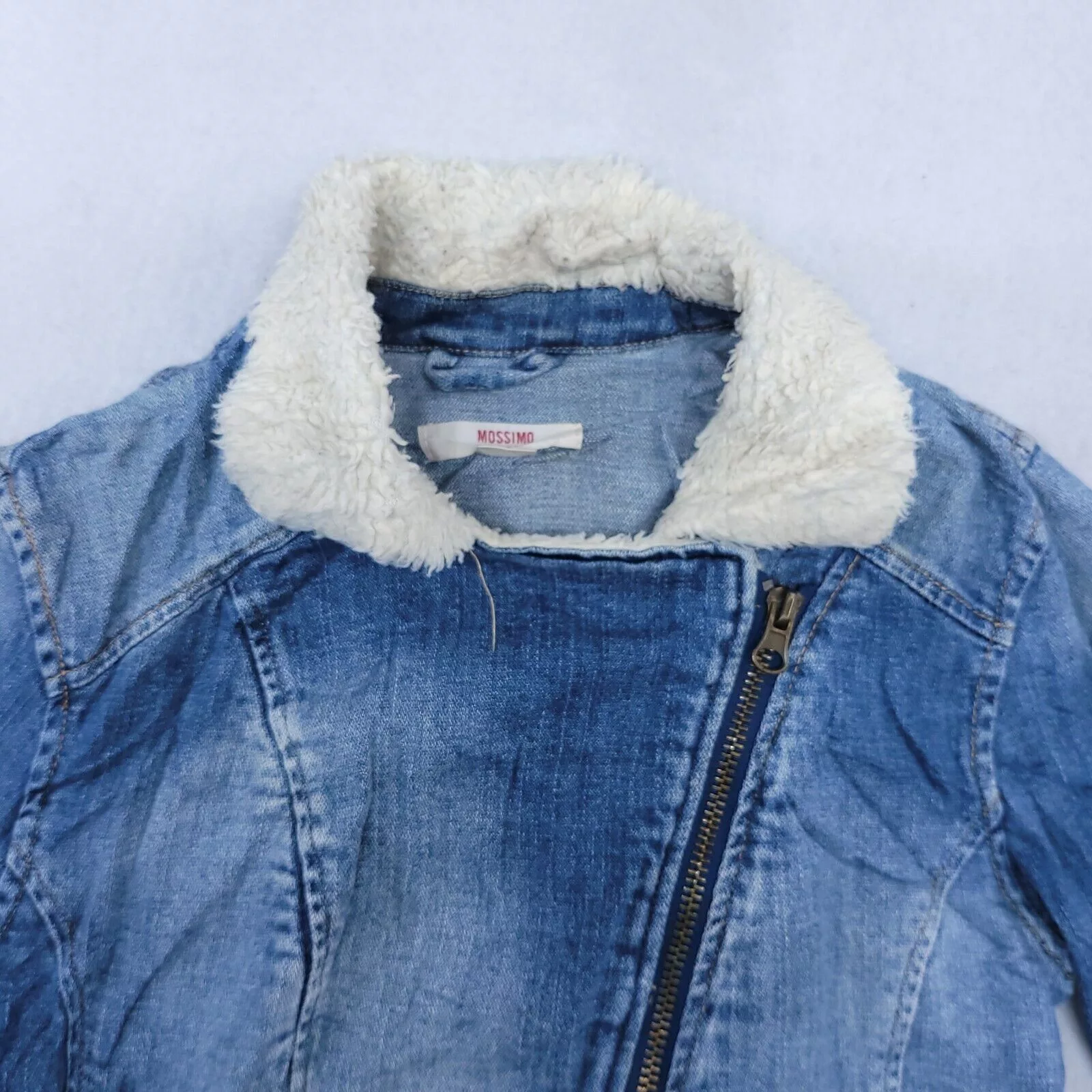Mossimo Jackets Mossimo Casual Zip Up Denim Jean Jacket Womens Size S Blue