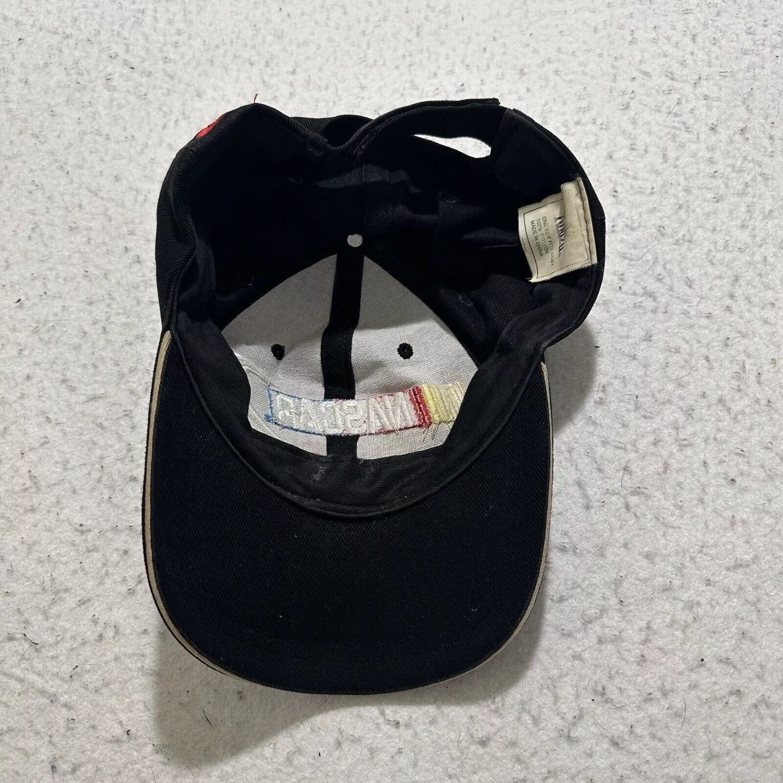 NASCAR Hats NASCAR Racing Black Baseball Hat 3M Logo Cotton