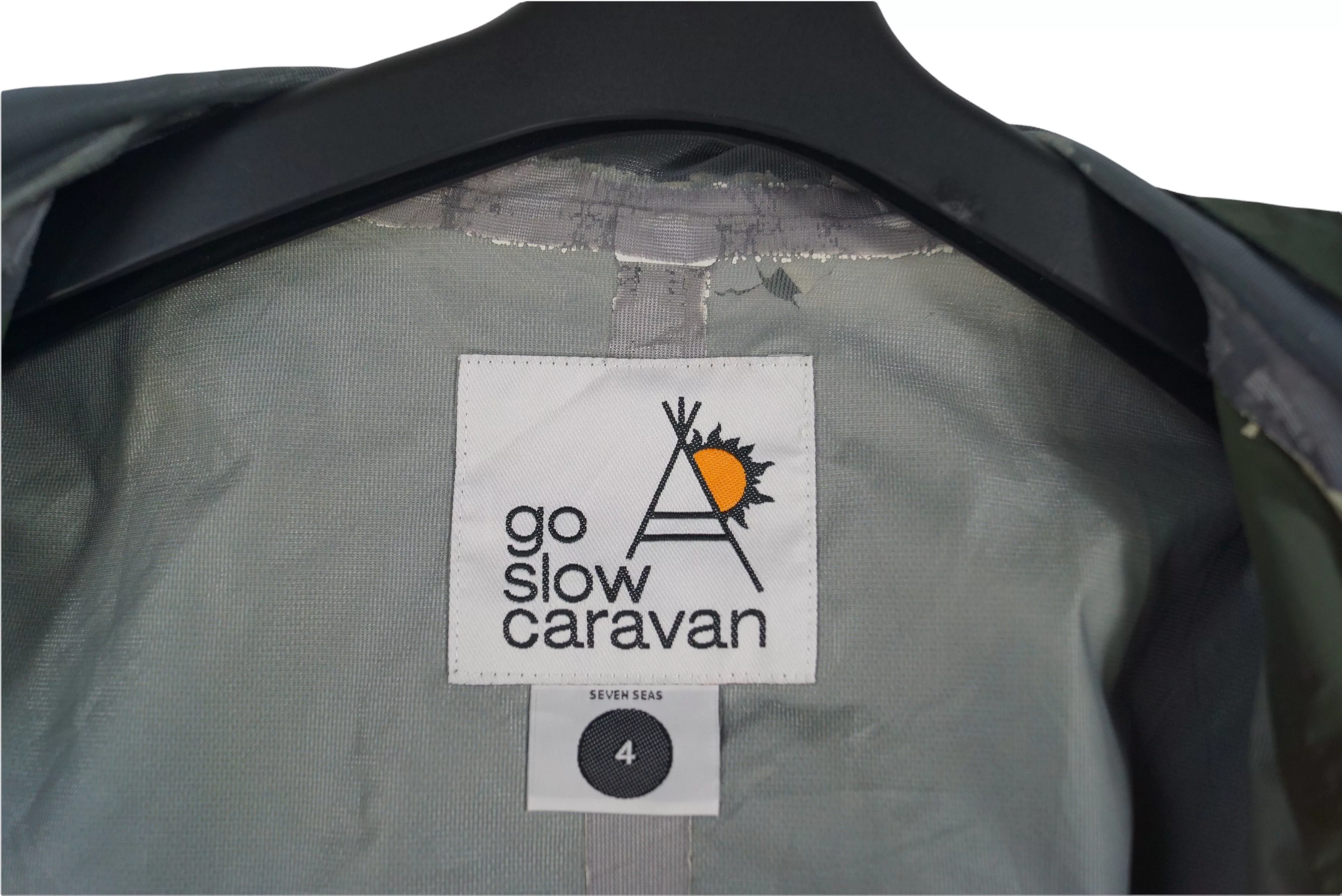 go slow caravan Light Jackets Rare!! Light Jacket Go Slow Caravan Small Logo Green