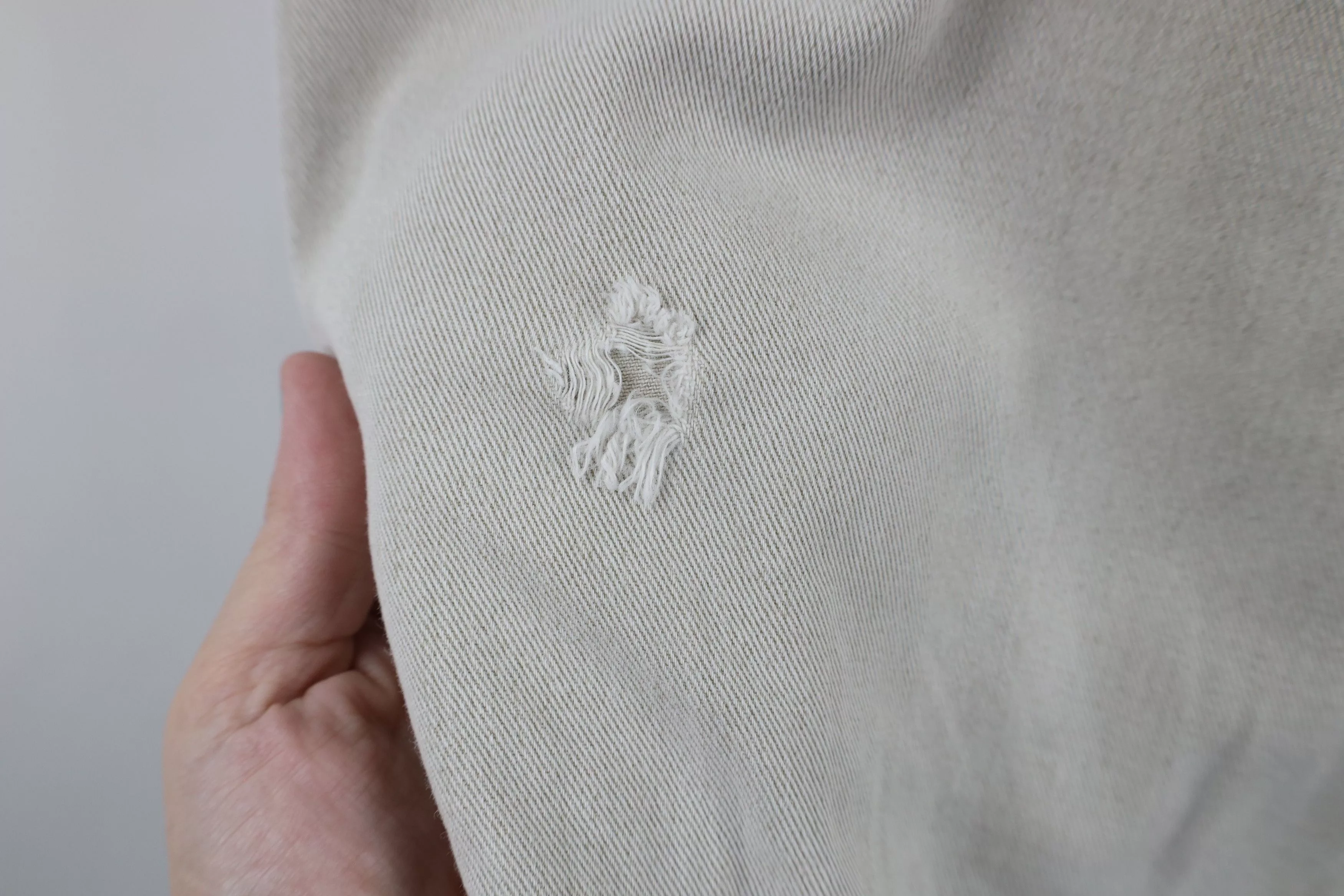 Gap Shirts Button Ups Gap × Vintage Vintage 90s Gap Cut Off Collared Denim Button Shirt Beige
