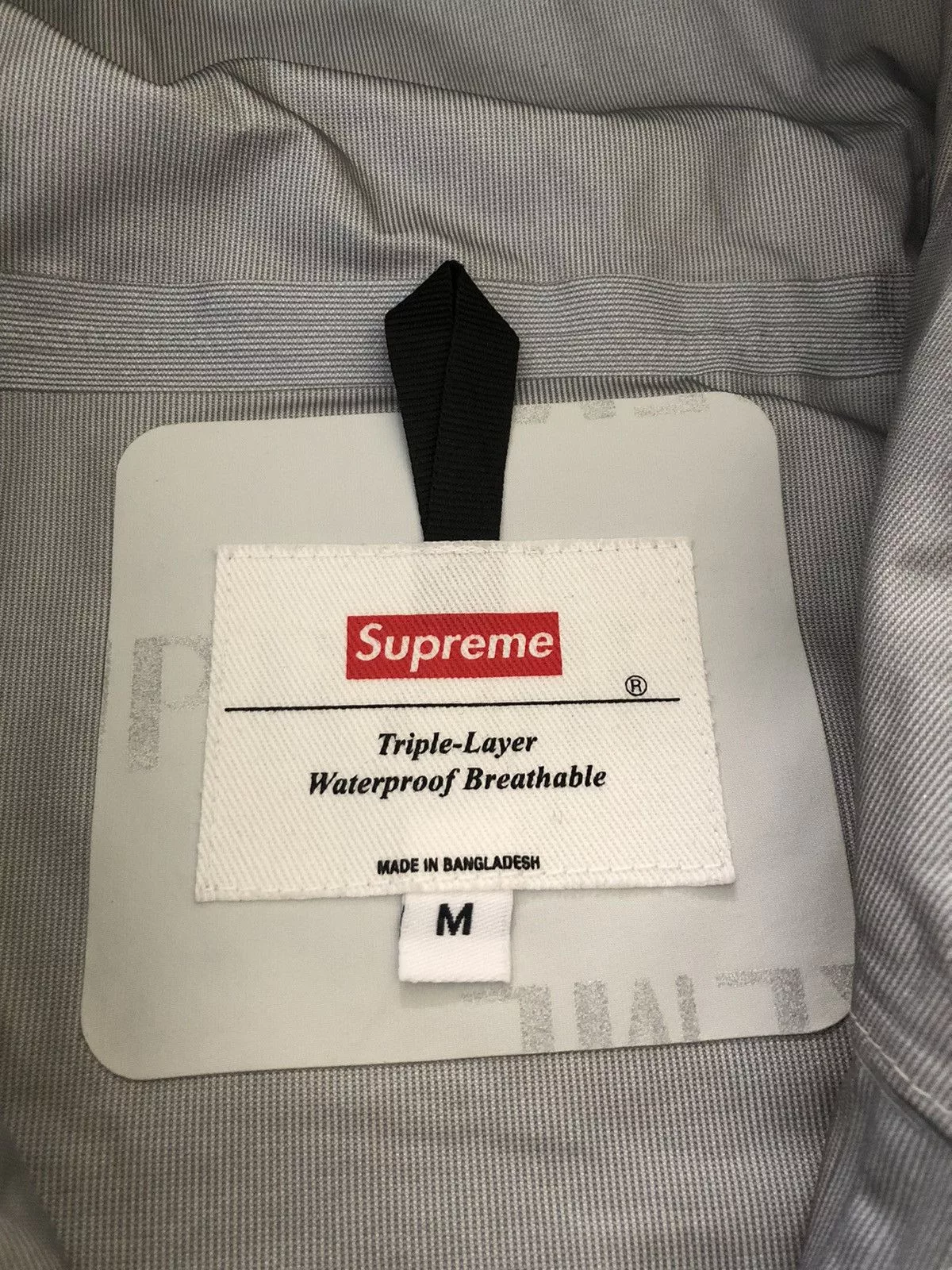 Supreme Raincoats Supreme 3M Reflective Repeat Rain Jacket White