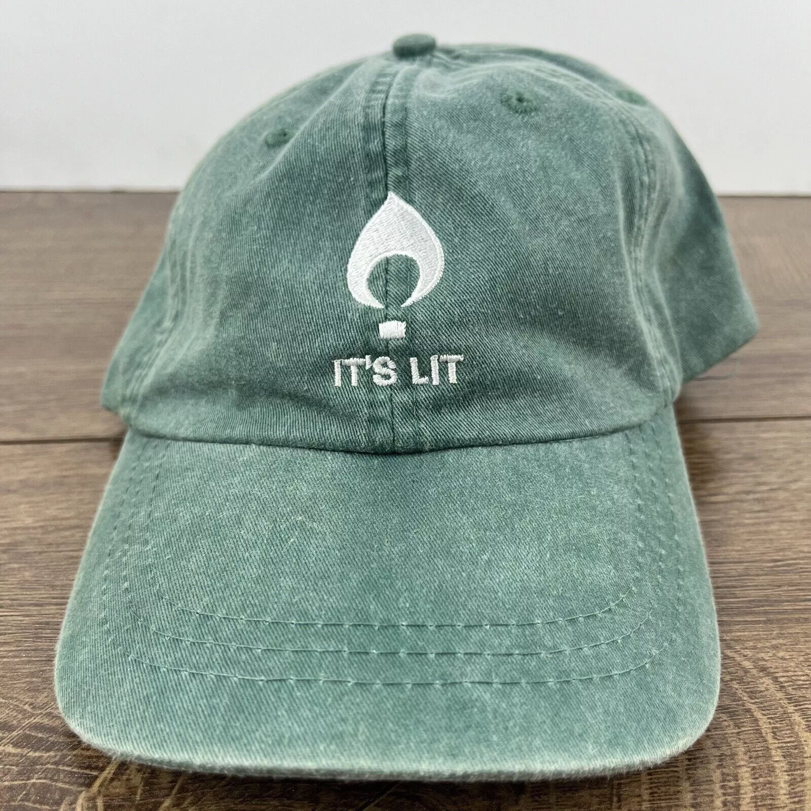 Other Hats Other Its Lit Hat LIT Baseball Hat Green Hat Adjustable Hat Green