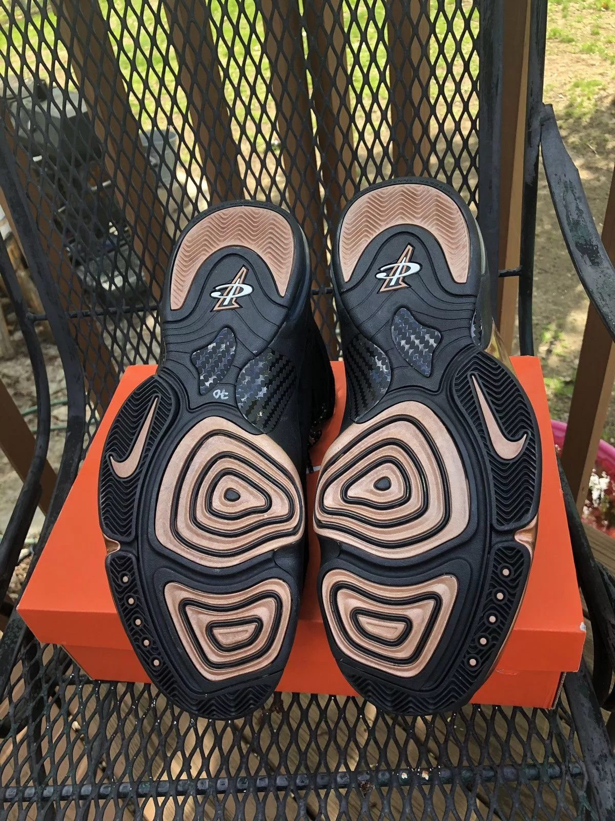 Nike Hi Top Sneakers Nike Penny 6 Copper Black