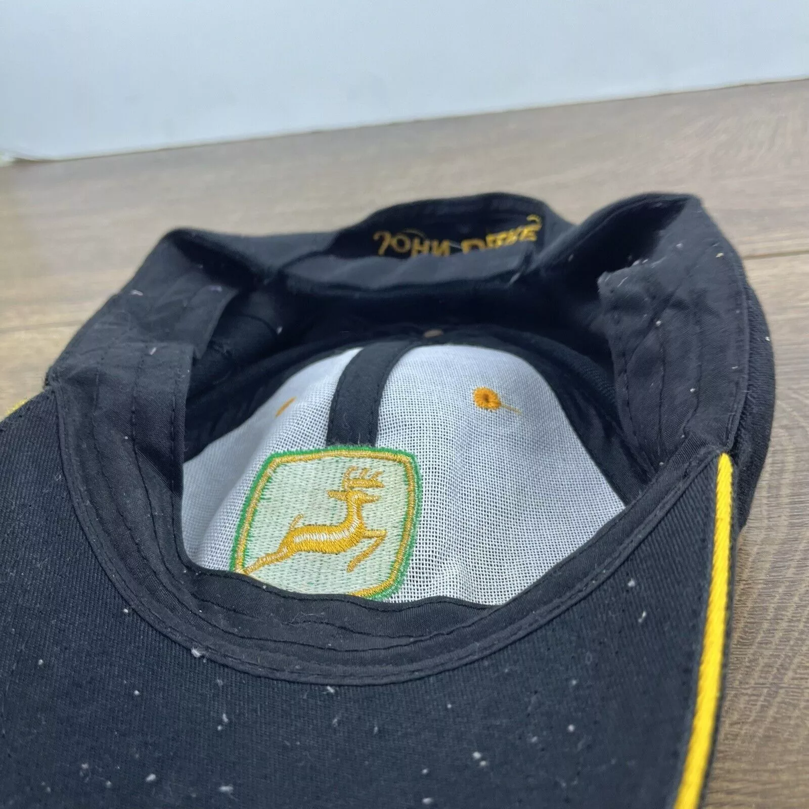 John Deere Hats John Deere Black Hat JD John Deere Black Cap Hat Adjustable