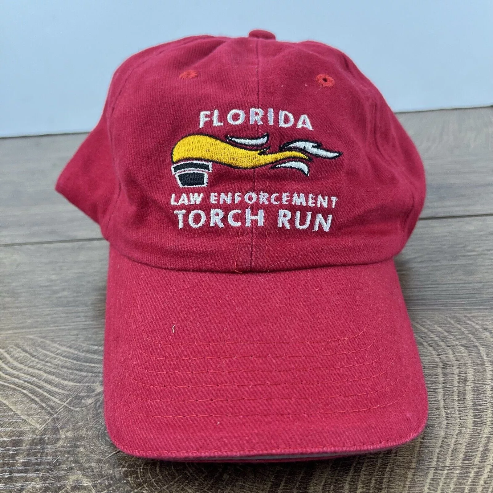 Other Hats Other Florida Law Enforcement Torch Run Hat Red Adjustable Hat Red