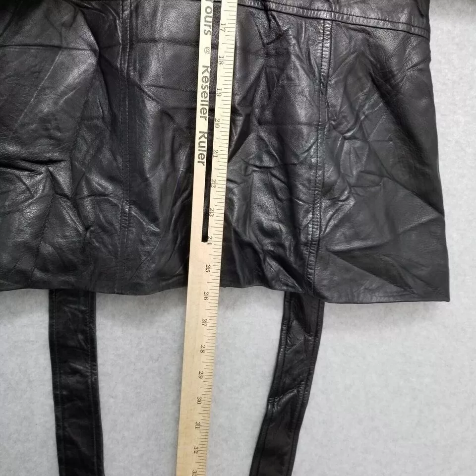 Other Leather Jackets Other Valerie Stevens Leather Jacket Womens Small Pockets Belt Black