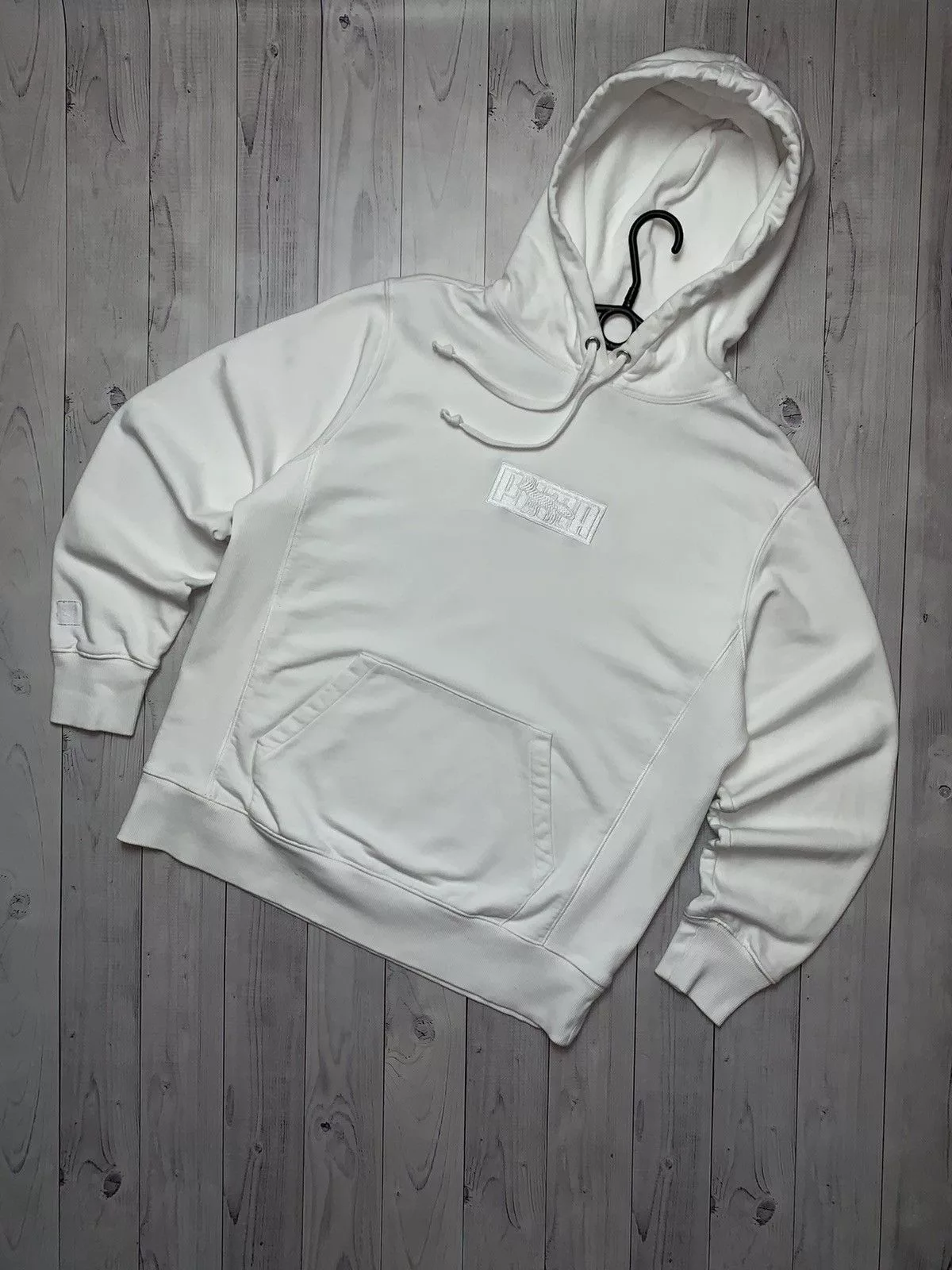 Maison Kitsune Sweatshirts Hoodies Maison Kitsune × Puma Hoodie Maison Kitsuny X Puma size L rare white Streetwear