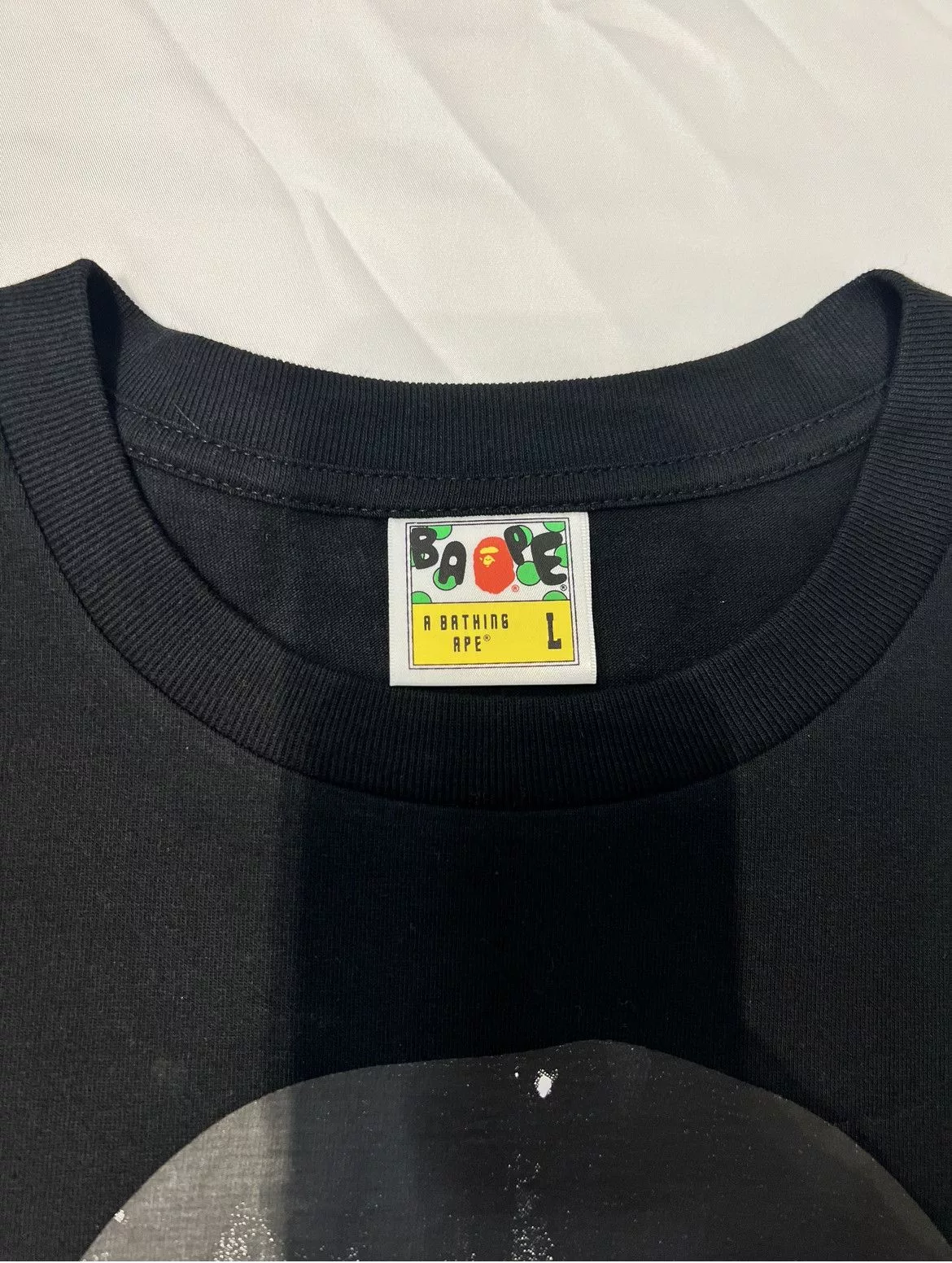 Bape Short Sleeve T Shirts BAPE Tie Dye Big Ape Head Tee Black/Blue