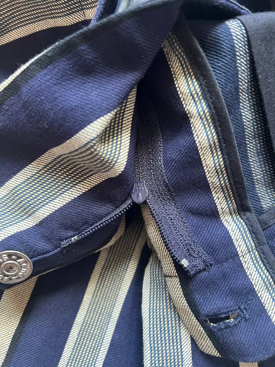 Acne Studios Shorts Acne Studios × Japanese Brand Acne Studios Pell den denim striped shorts Multi Streetwear