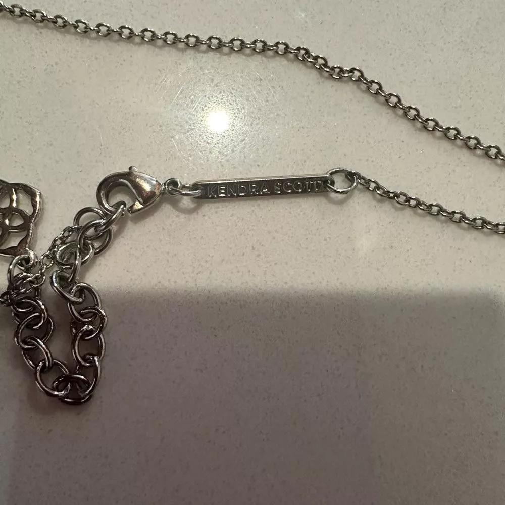 Kendra Scott Necklaces Kendra Scott Elisa Copper Drusy Silver Chain Necklace