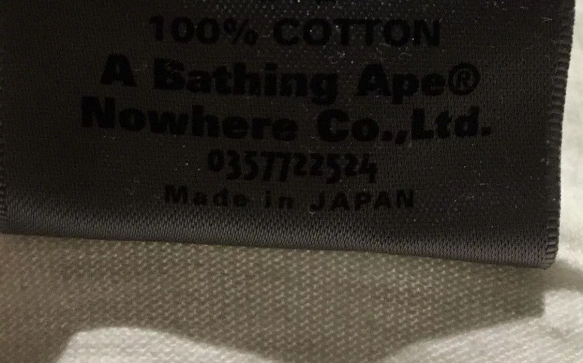 Bape Short Sleeve T Shirts Bape By Bathing Ape Tee White
