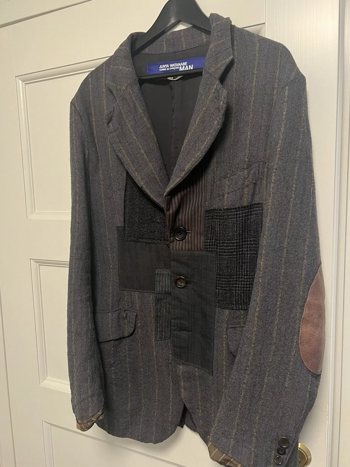 Junya Watanabe Blazers Junya Watanabe A/W 2013 patchwork blazer Gray