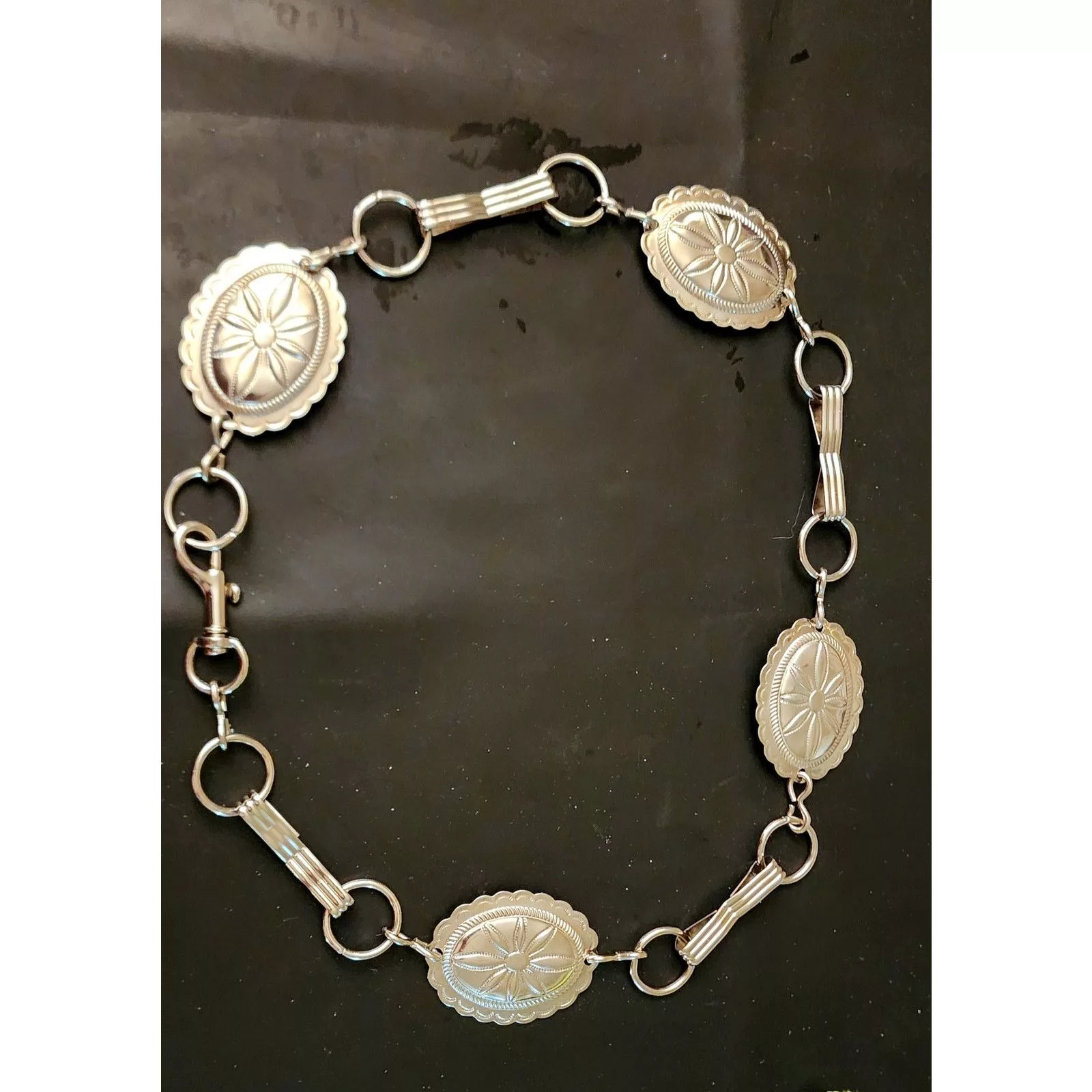 Other Belts Other Silver tone Concho Belt By Cmf