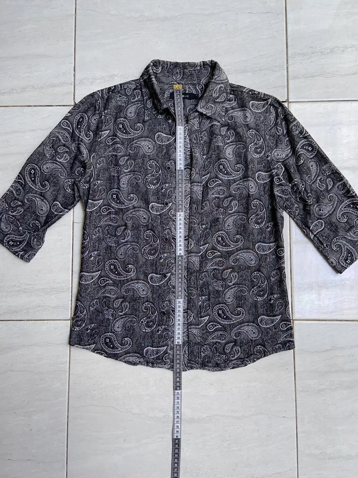 CIVARIZE Shirts Button Ups CIVARIZE Grey Patterned Shirts/Outer Gray