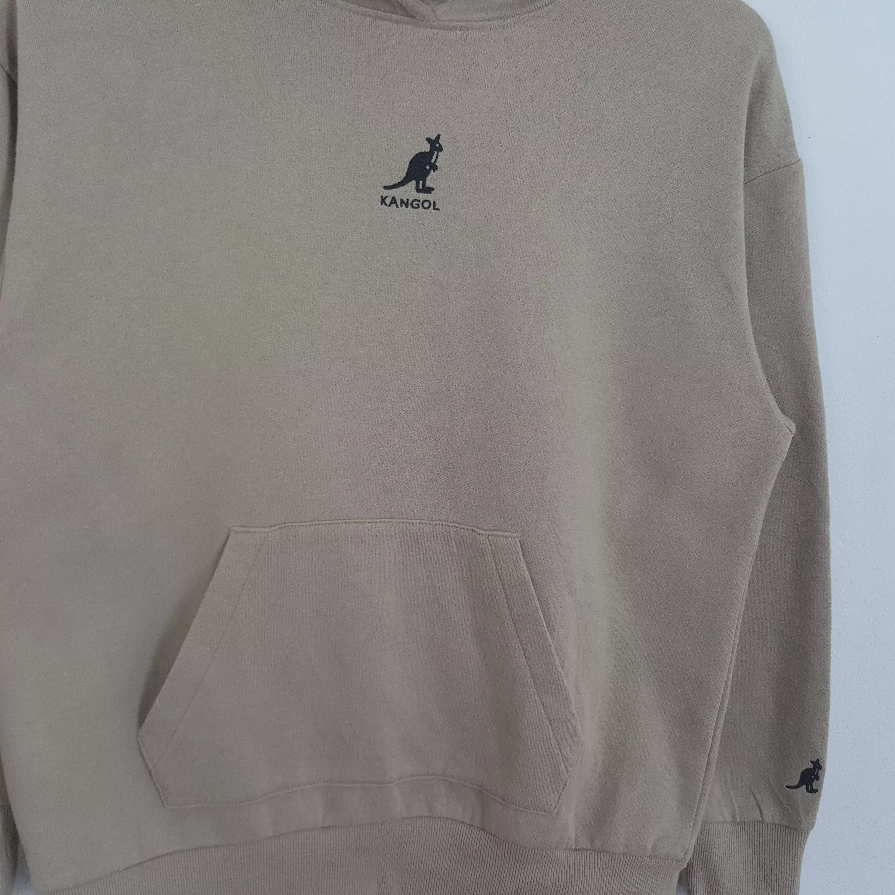 Kangol Sweatshirts Hoodies Kangol × Vintage Vintage Kangol Center Embroidery Logo Hoodies Brown Streetwear