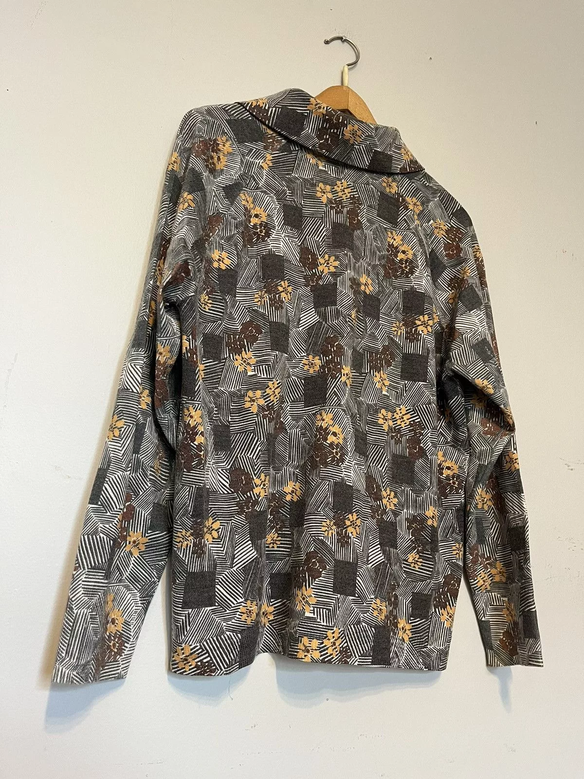 Japanese Brand Button Ups Japanese Brand Unknown Designer button top Gray