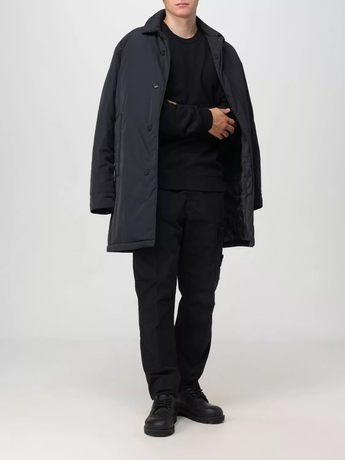 Stone Island Bombers Stone Island Jacket Men Black