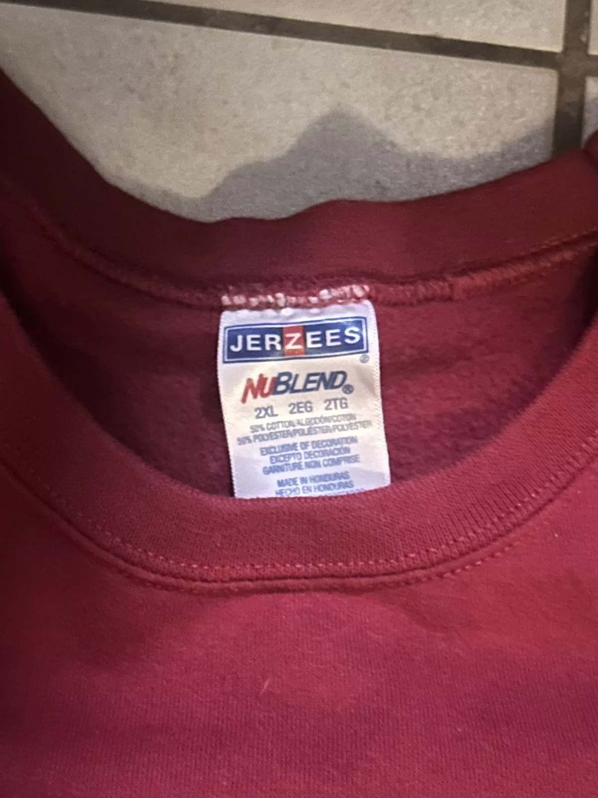 Jerzees Sweatshirts Hoodies Jerzees × Vintage Vintage Jerzees Crewneck Red