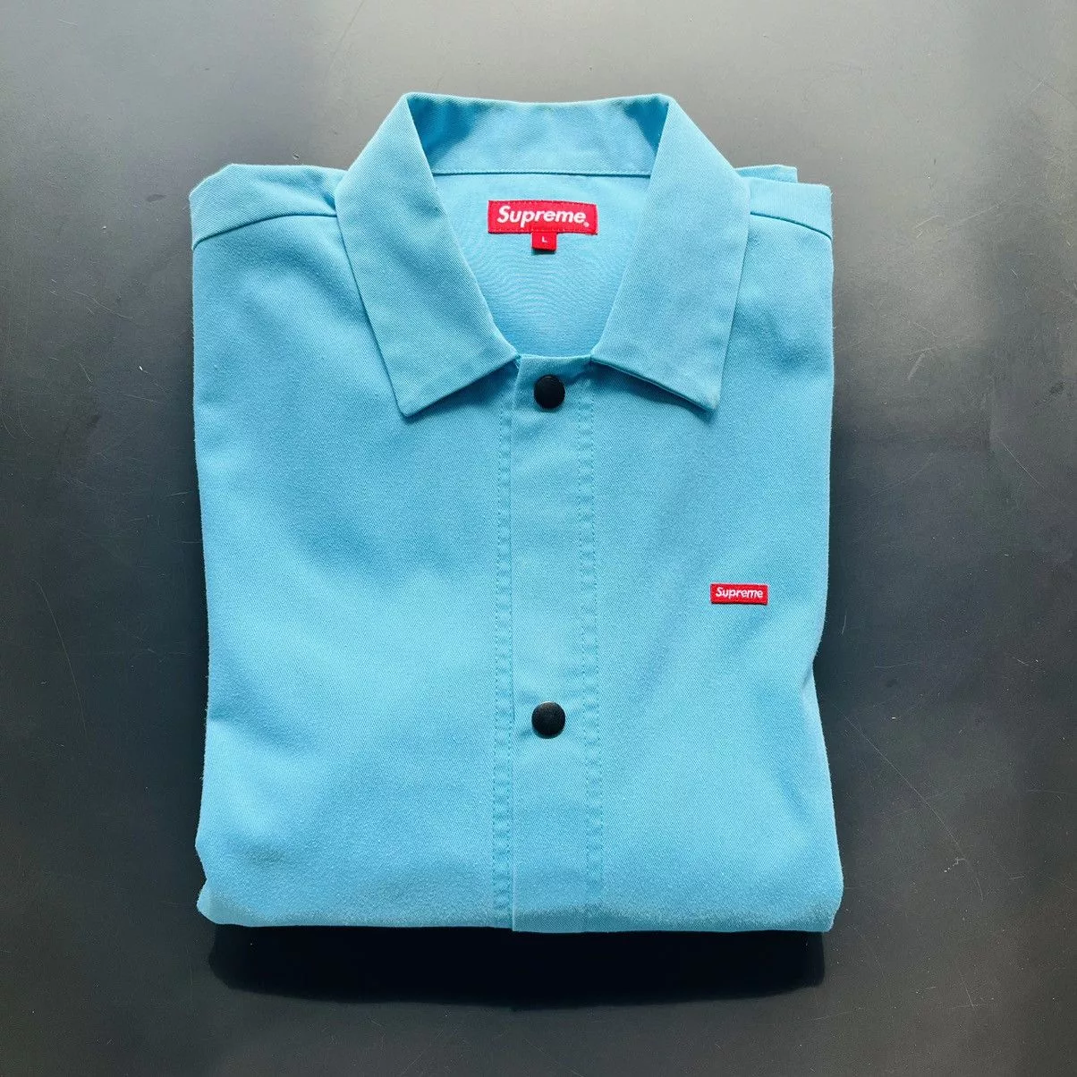 Supreme Light Jackets Rare vintage Supreme box logo Work Jacket Blue