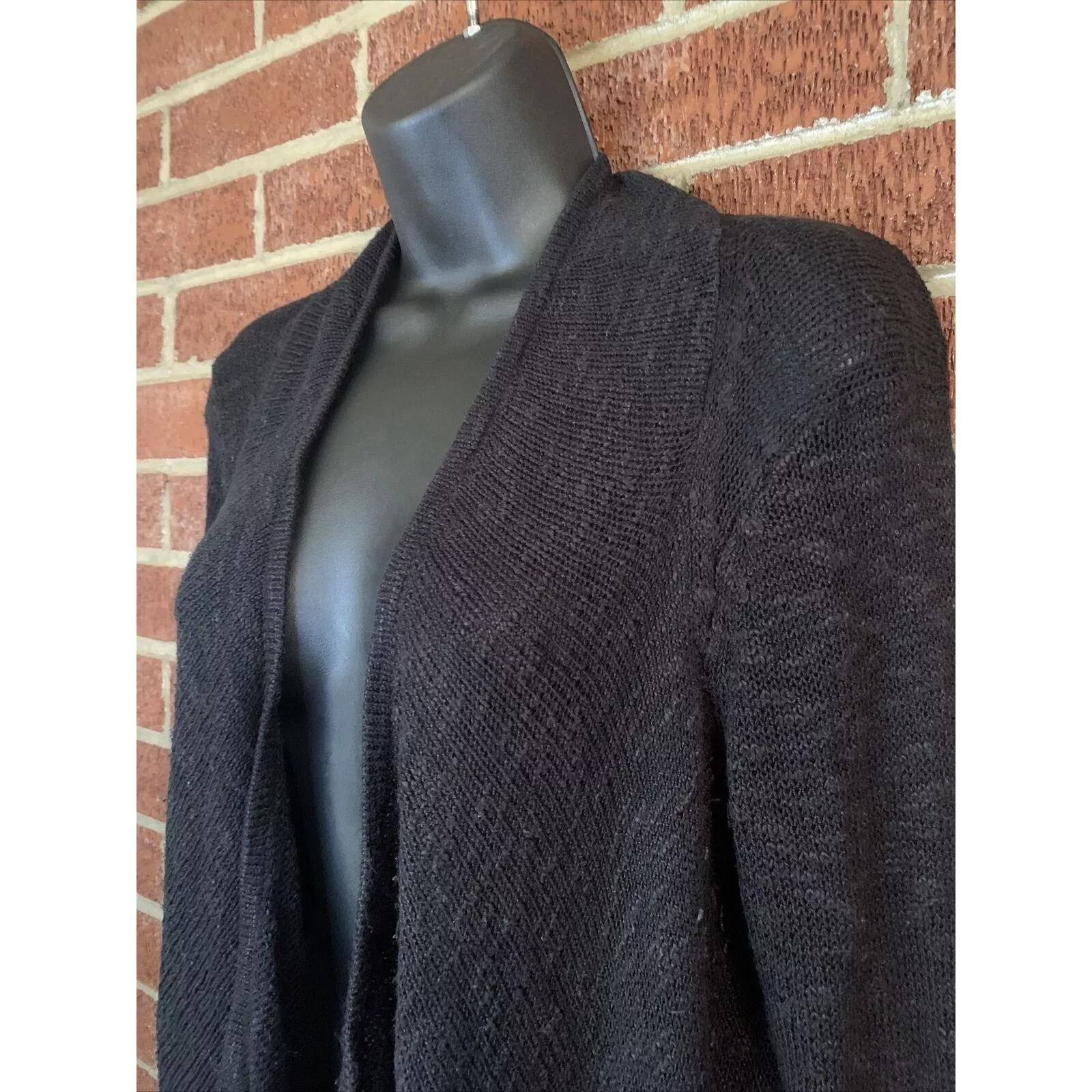 Other Sweaters Other New Directions Womens Waterfall Cardigan Black Medium