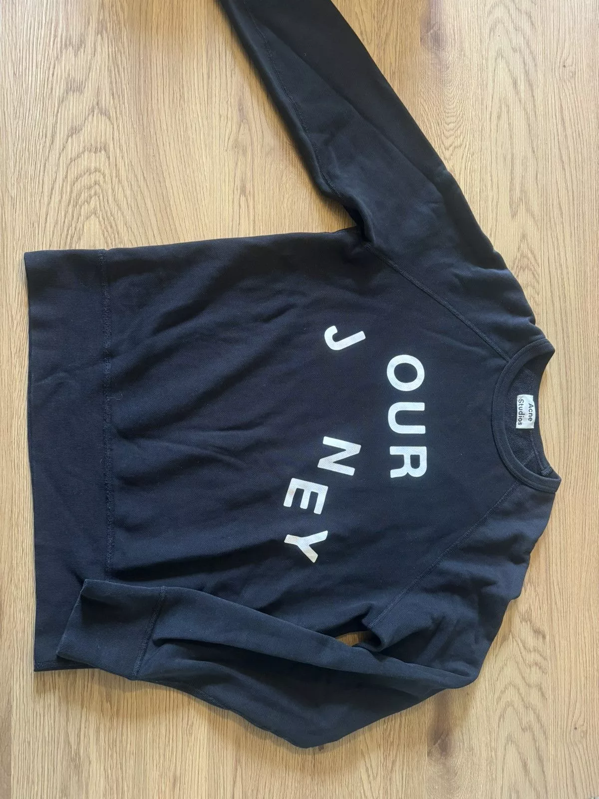 Acne Studios Sweatshirts Hoodies Acne Studios Journey sweatshirt Black