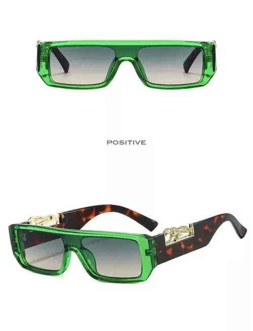 Electric Visual Glasses Electric Visual Green Frame Leopard Sunglasess Streetwear
