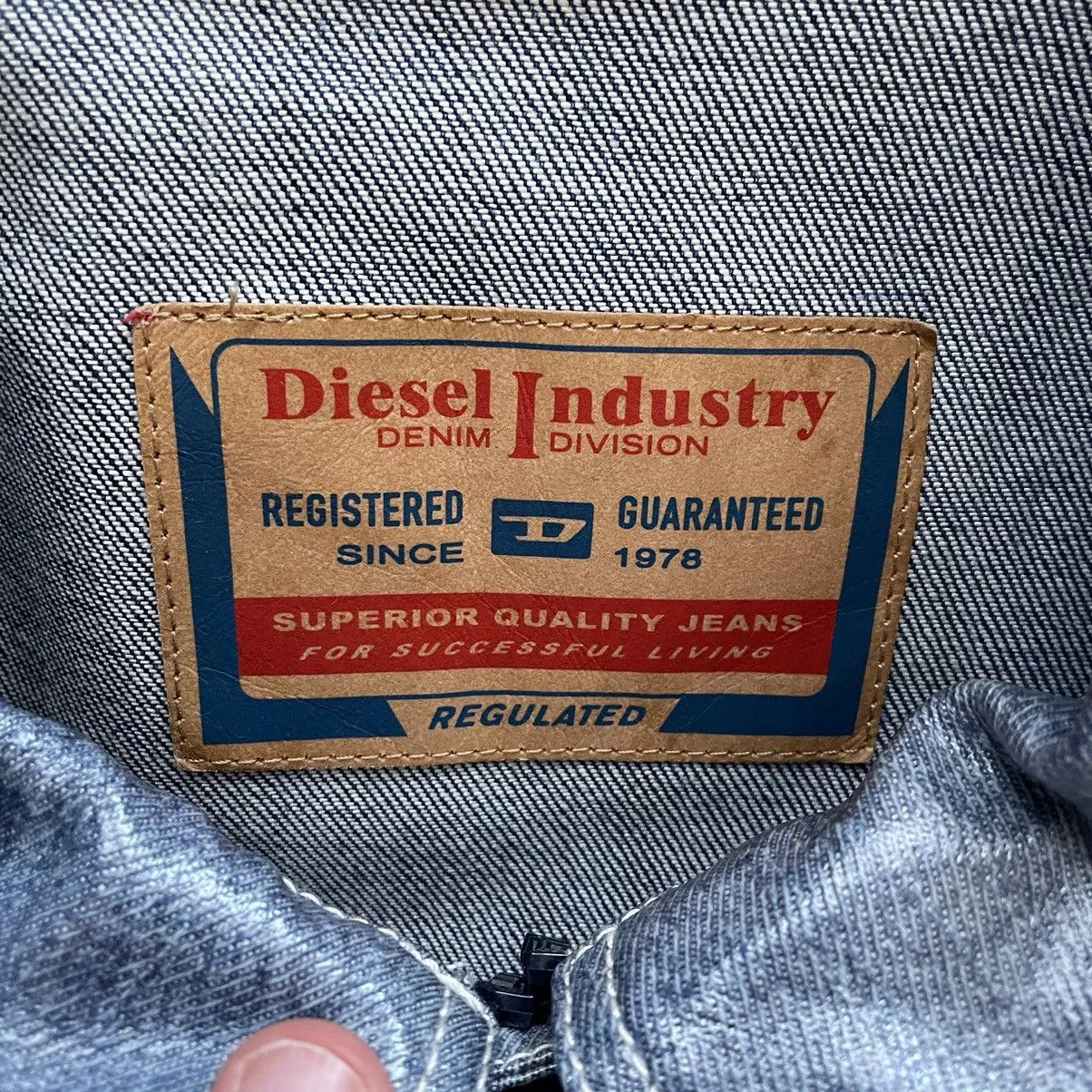 Diesel Raincoats Diesel D-Sury Giacca Raincoat Denim Jacket Blue