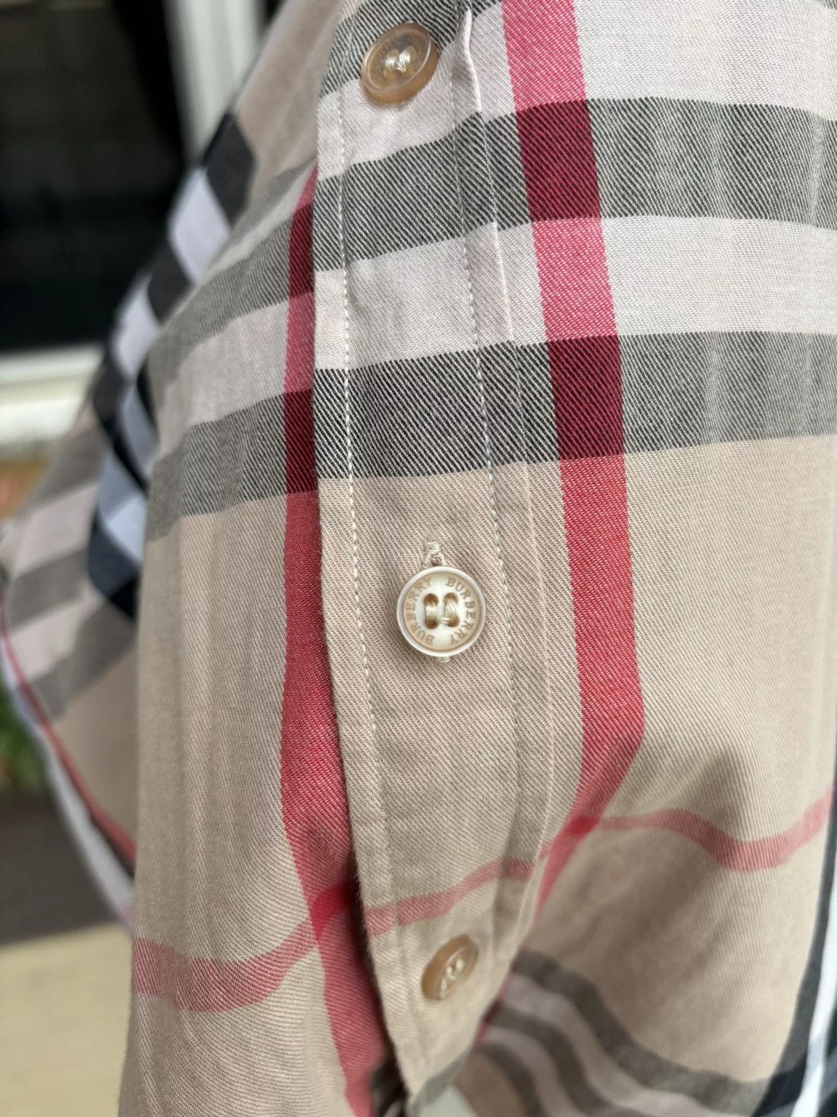 Burberry Button Ups Burberry button up Brown