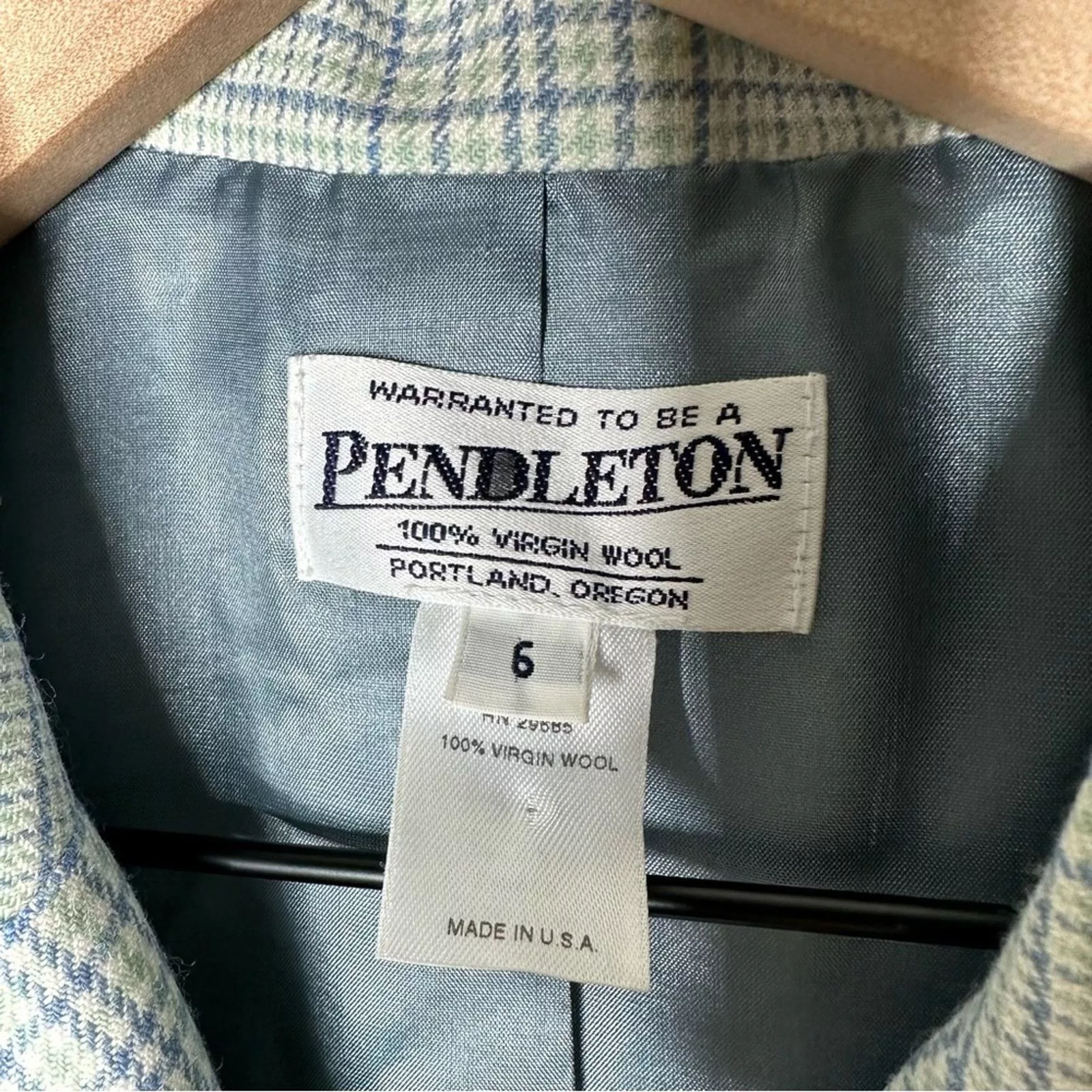 Pendleton Jackets PENDLETON Women's Vintage Blazer in Size 6 Blue